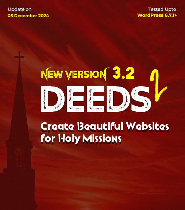 Deeds2 - Religion and Church WordPress Theme 2025 - 1