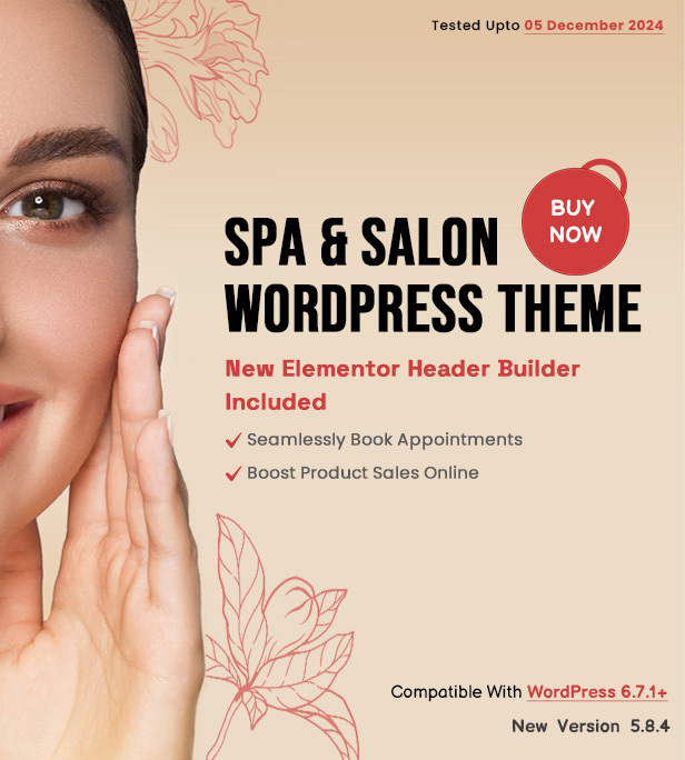 Dictate - Spa and Beauty Salon WordPress Theme - 1